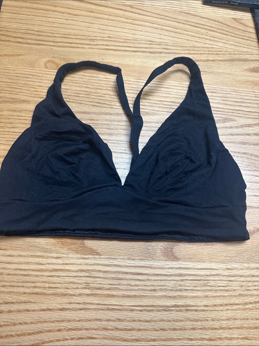 Victoria's Secret Black Racerback Triangle Bralette